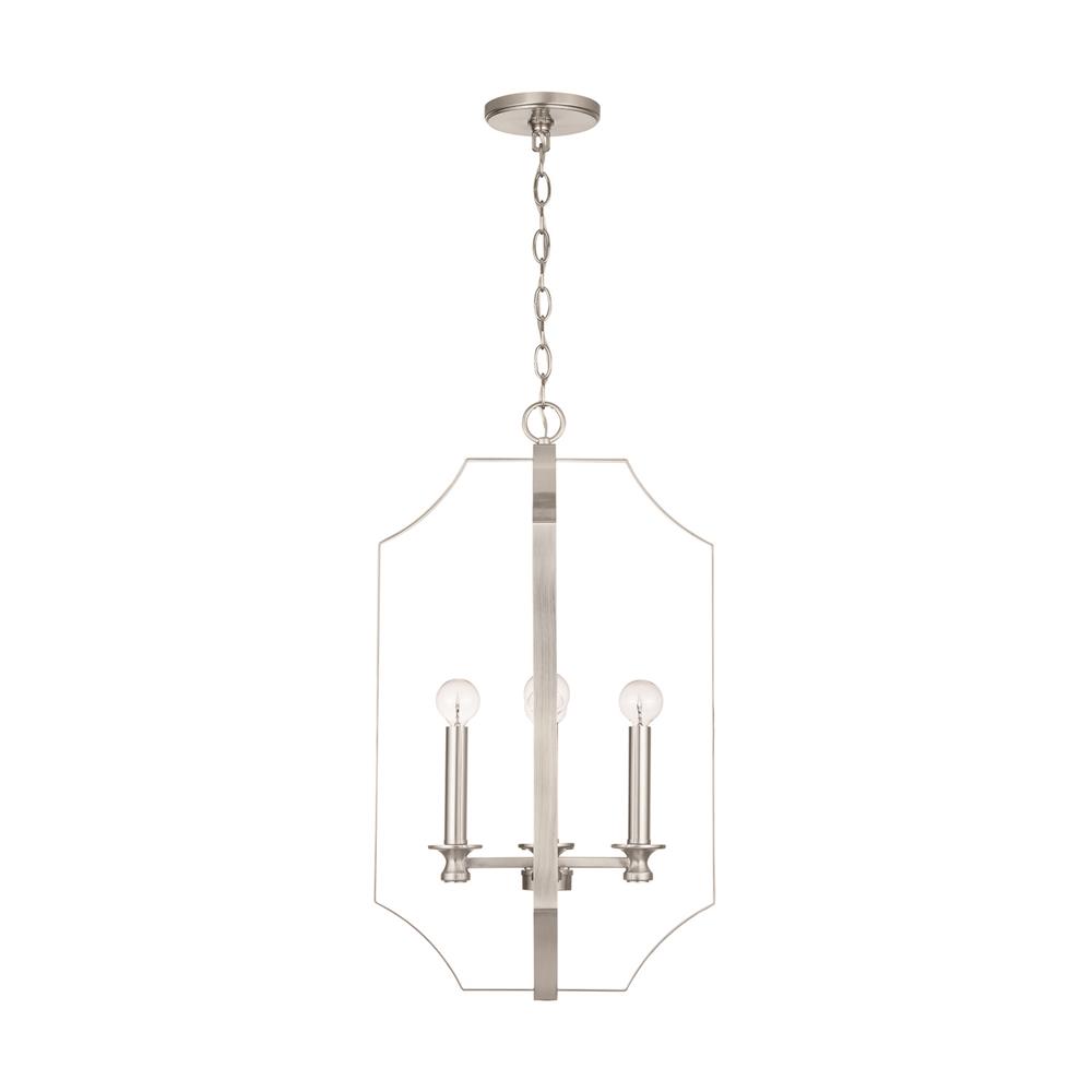 HomePlace by Capital Lighting 540942BN Myles 4-Light Foyer in Brushed Nickel