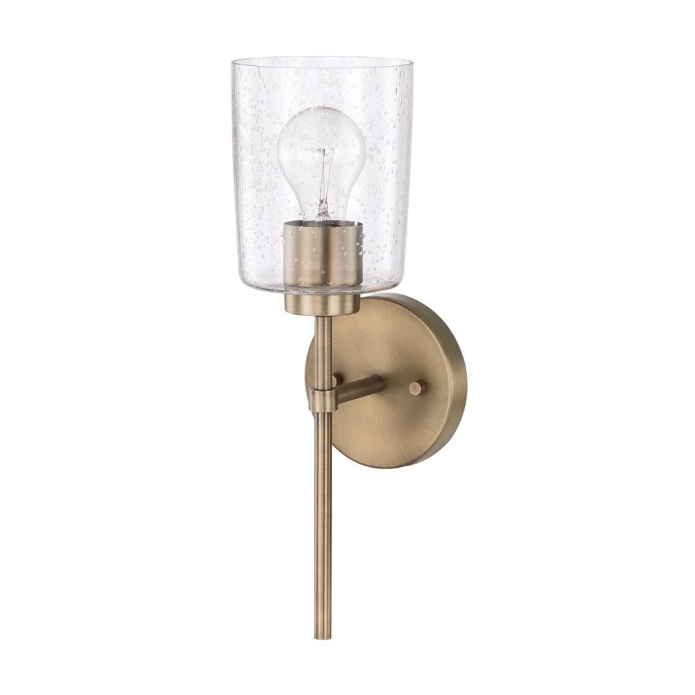 Homeplace by Capital Lighting 628511AD-449 1 Light Sconce in Aged Brass