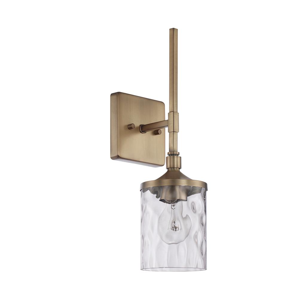 Homeplace by Capital Lighting 628811AD-451 1 Light Sconce in Aged Brass