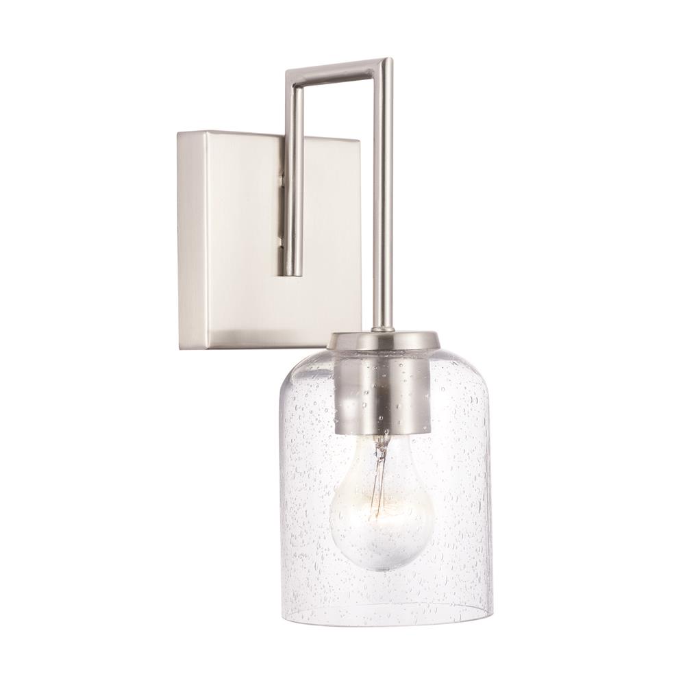 HomePlace by Capital Lighting 639311BN-500 Carter 1-Light Sconce in Brushed Nickel