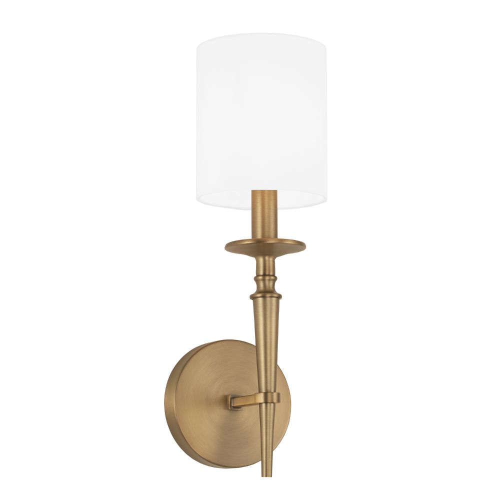 Capital Lighting 642611AD-701 1 Light Sconce in Aged Brass