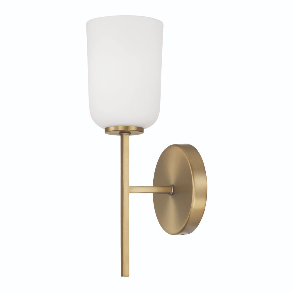 HomePlace Lighting 648811AD-542 1-Light Sconce in Aged Brass
