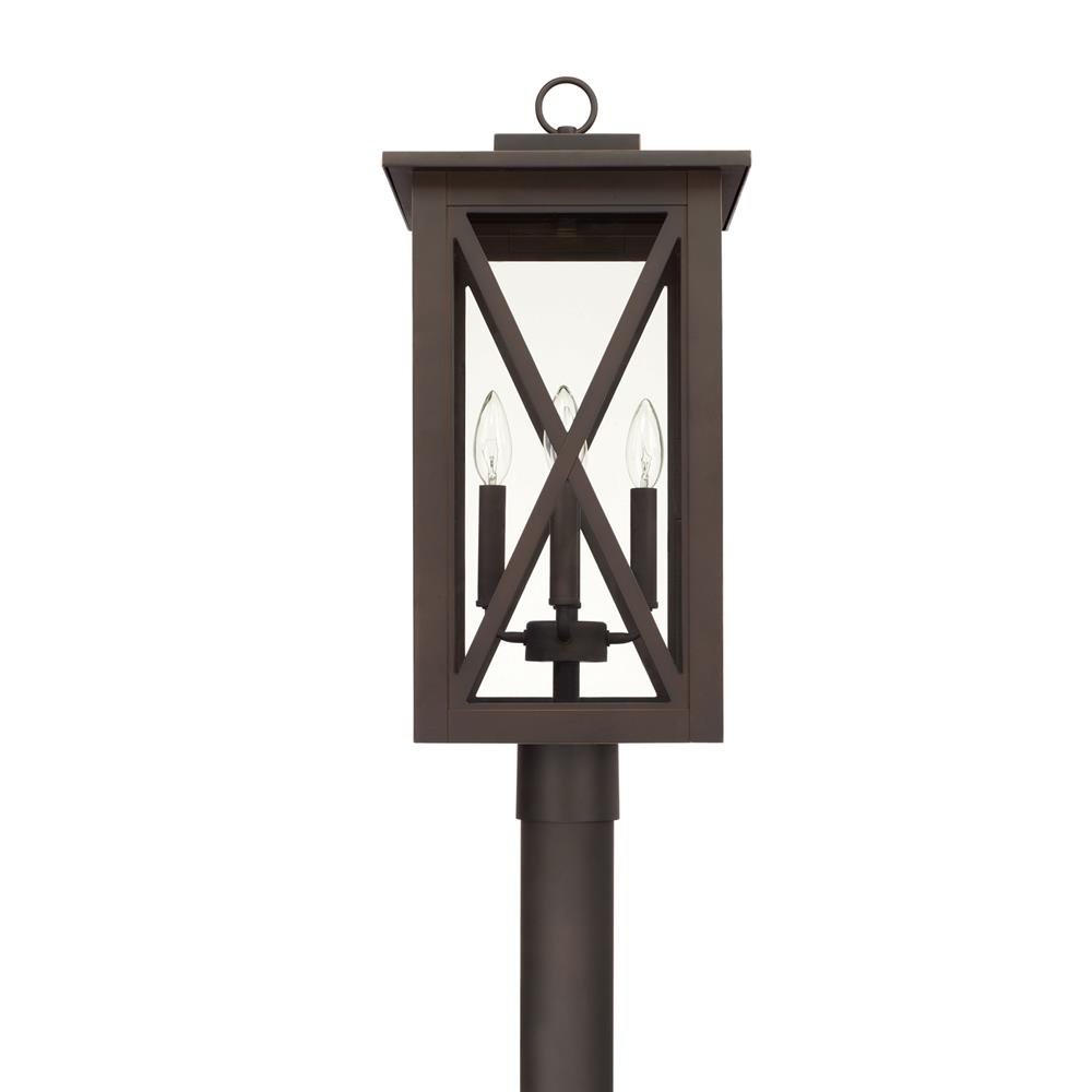Capital Lighting 926643OZ Avondale 4 Light Outdoor Post Lantern in Oiled Bronze