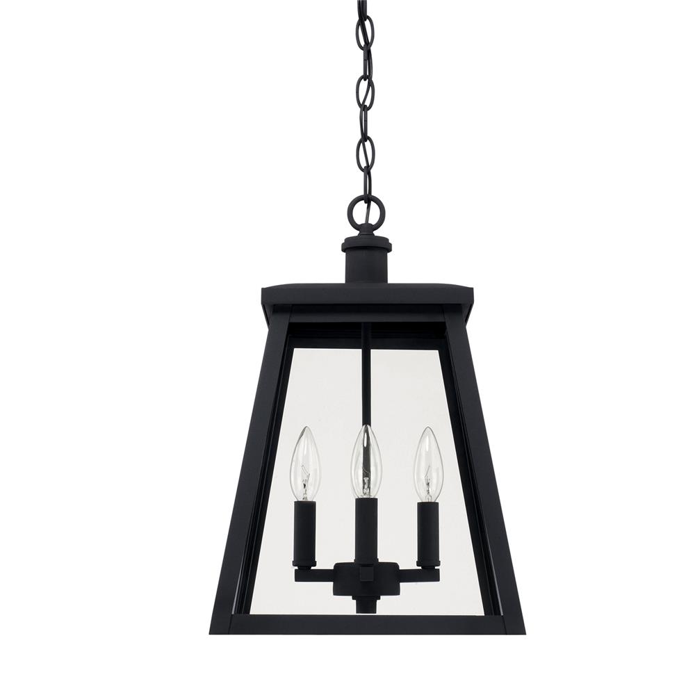 Capital Lighting 926842BK Belmore 4 Light Outdoor Hanging Lantern in Black