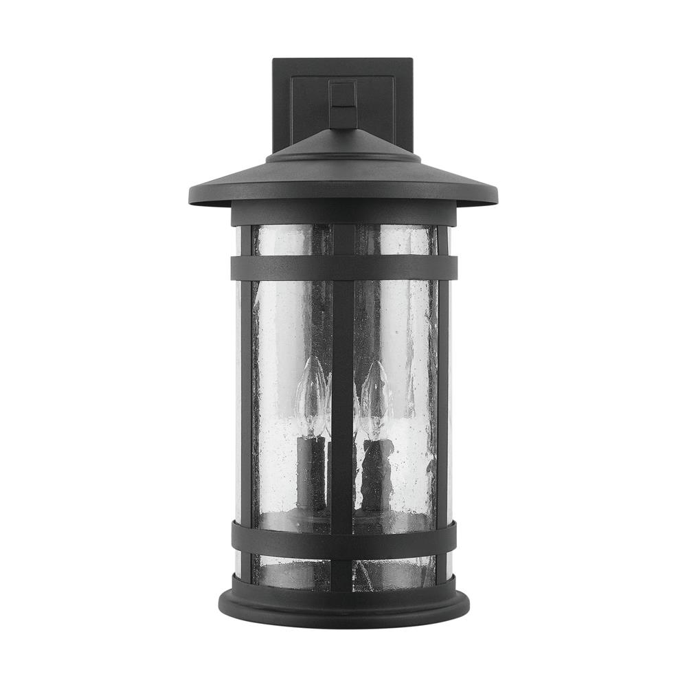 Capital Lighting 935531BK 11" Mission Hills 3 Light Outdoor Wall Lantern in Black