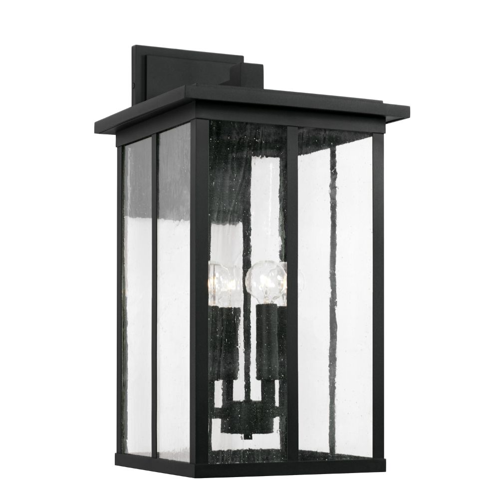 Capital Lighting 943843BK 4 Light Outdoor Wall Lantern in Black