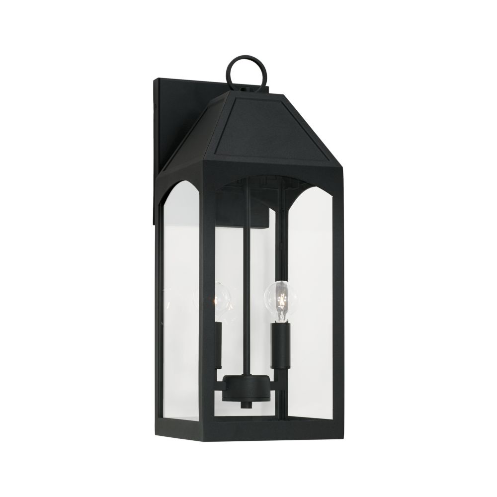 Capital Lighting 946321BK 2-Light Outdoor Wall-Lantern in Black