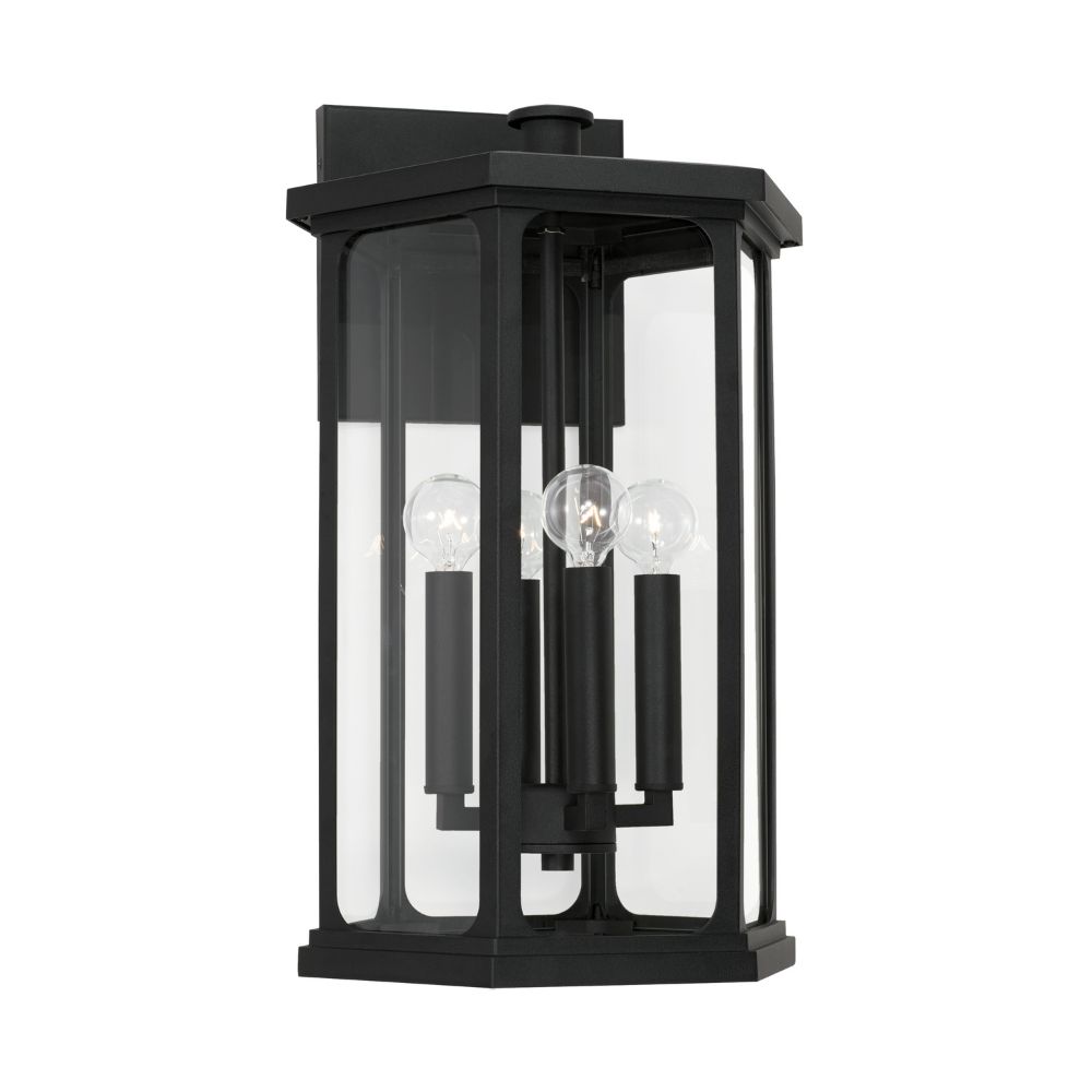 Capital Lighting 946641BK 4-Light Outdoor Wall-Lantern in Black