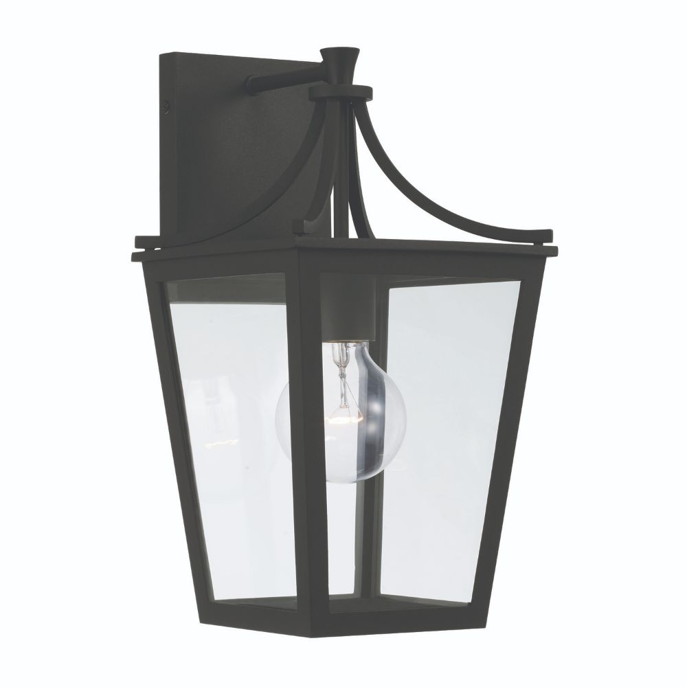 Capital Lighting 947911BK 1-Light Outdoor Wall-Lantern in Black