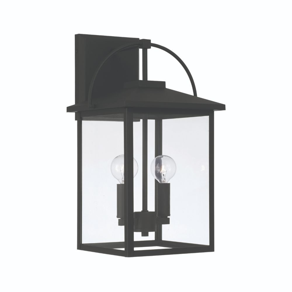 Capital Lighting 948021BK 2-Light Outdoor Wall-Lantern in Black