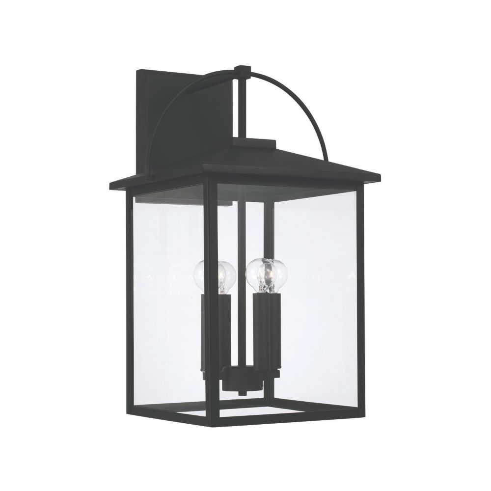 Capital Lighting 948041BK 4-Light Outdoor Wall-Lantern in Black