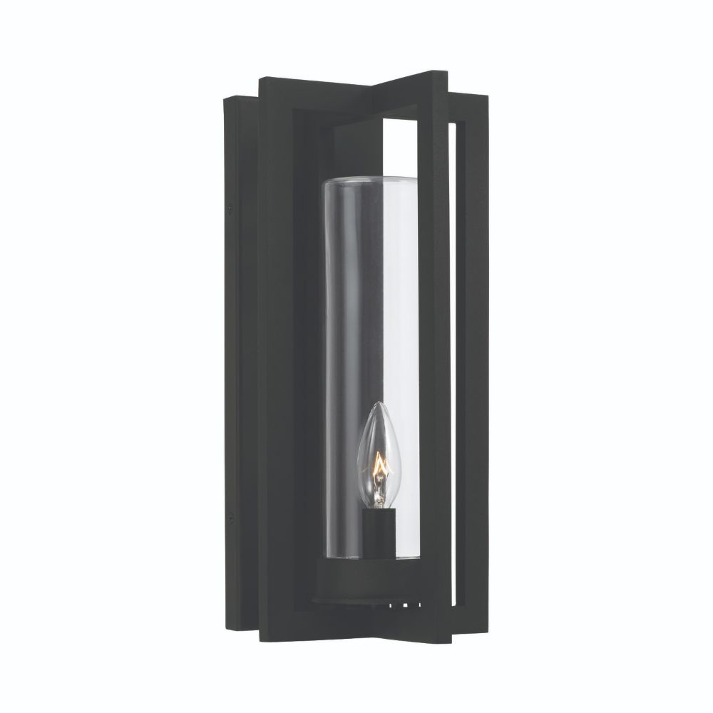 Capital Lighting 948211BK 1-Light Outdoor Wall-Lantern in Black