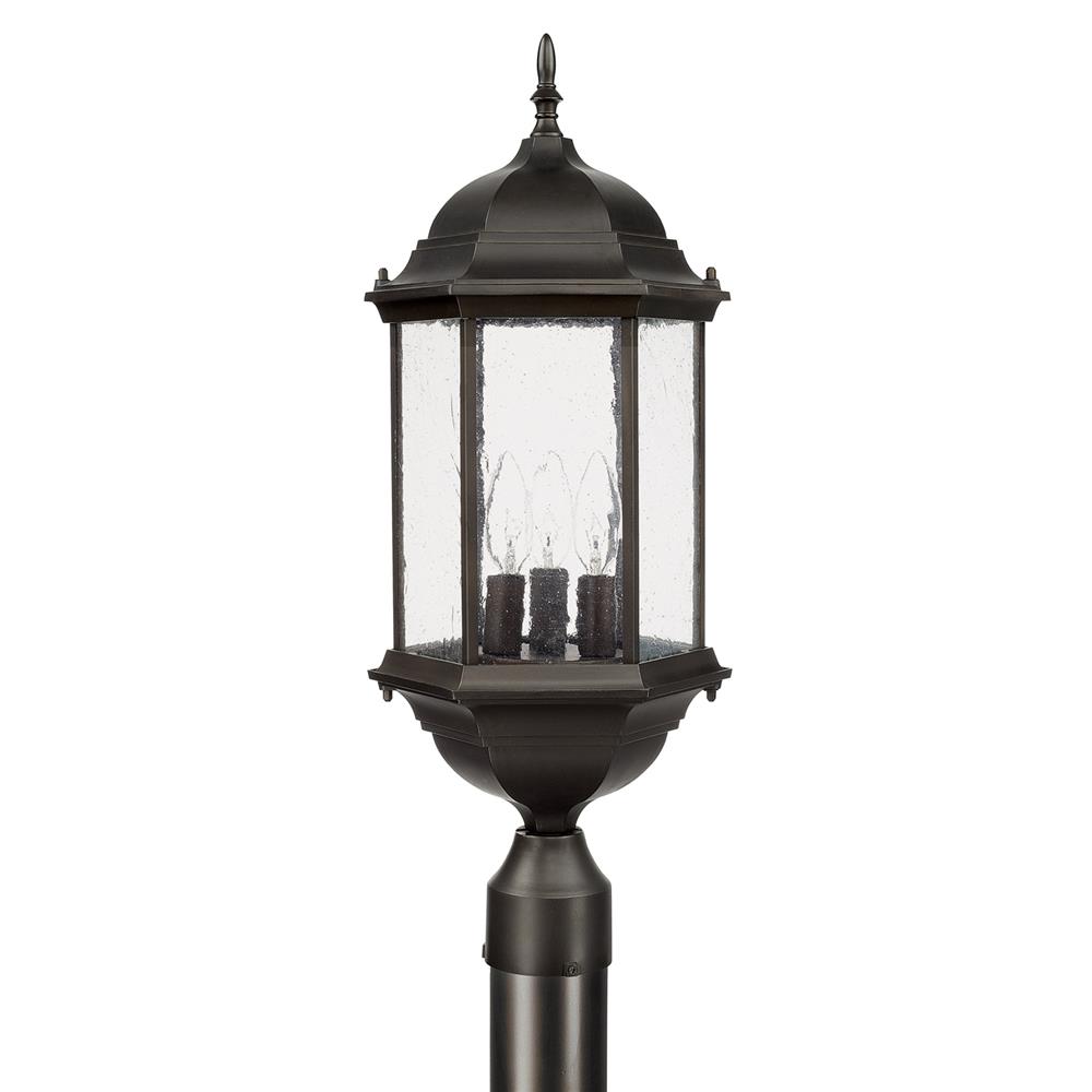 Homeplace by Capital Lighting 9837OB 9837OB 3 Light Post Lantern in Old Bronze