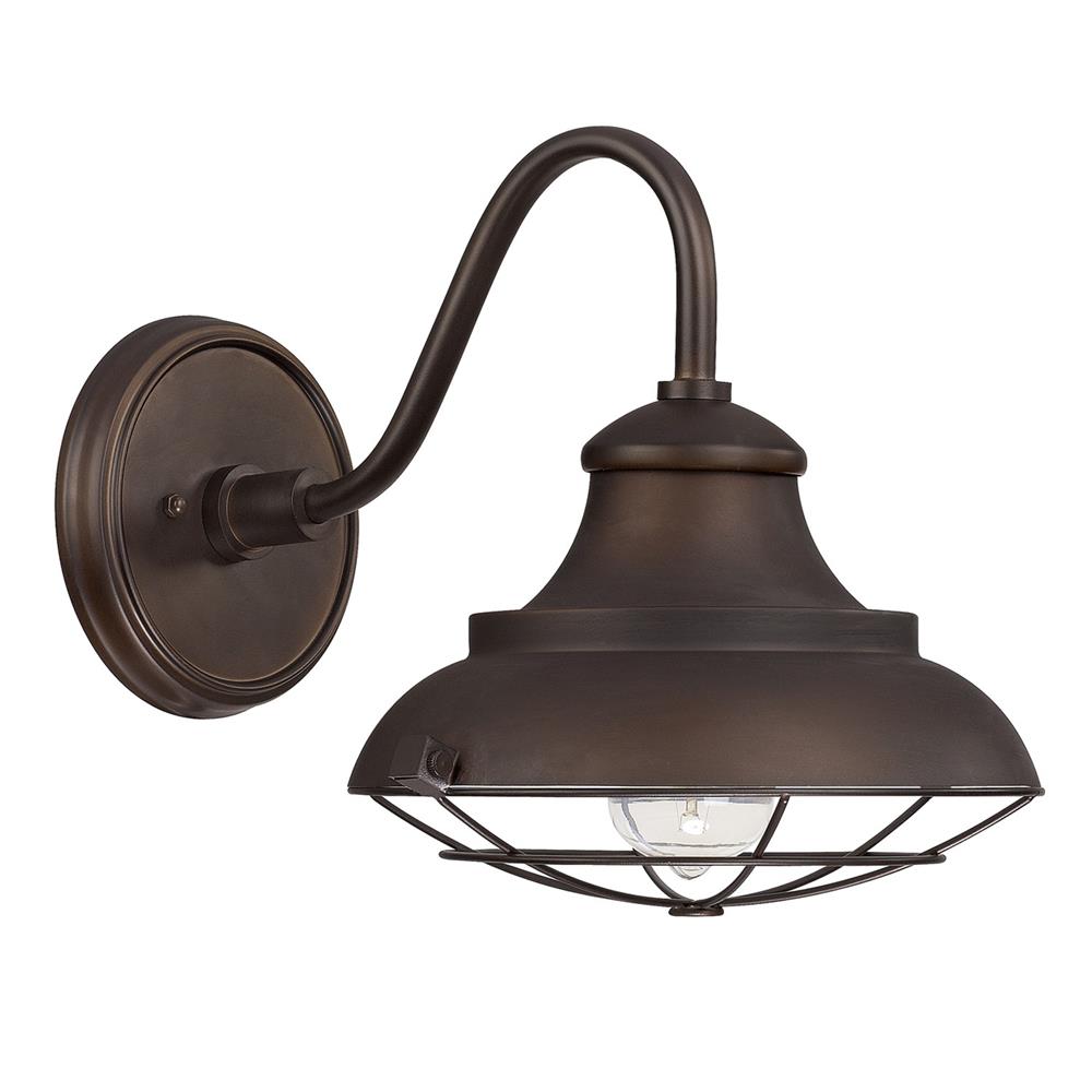 Capital Lighting 4561BB Outdoor Burnished Bronze 1 Light Barn Style Outdoor Shade