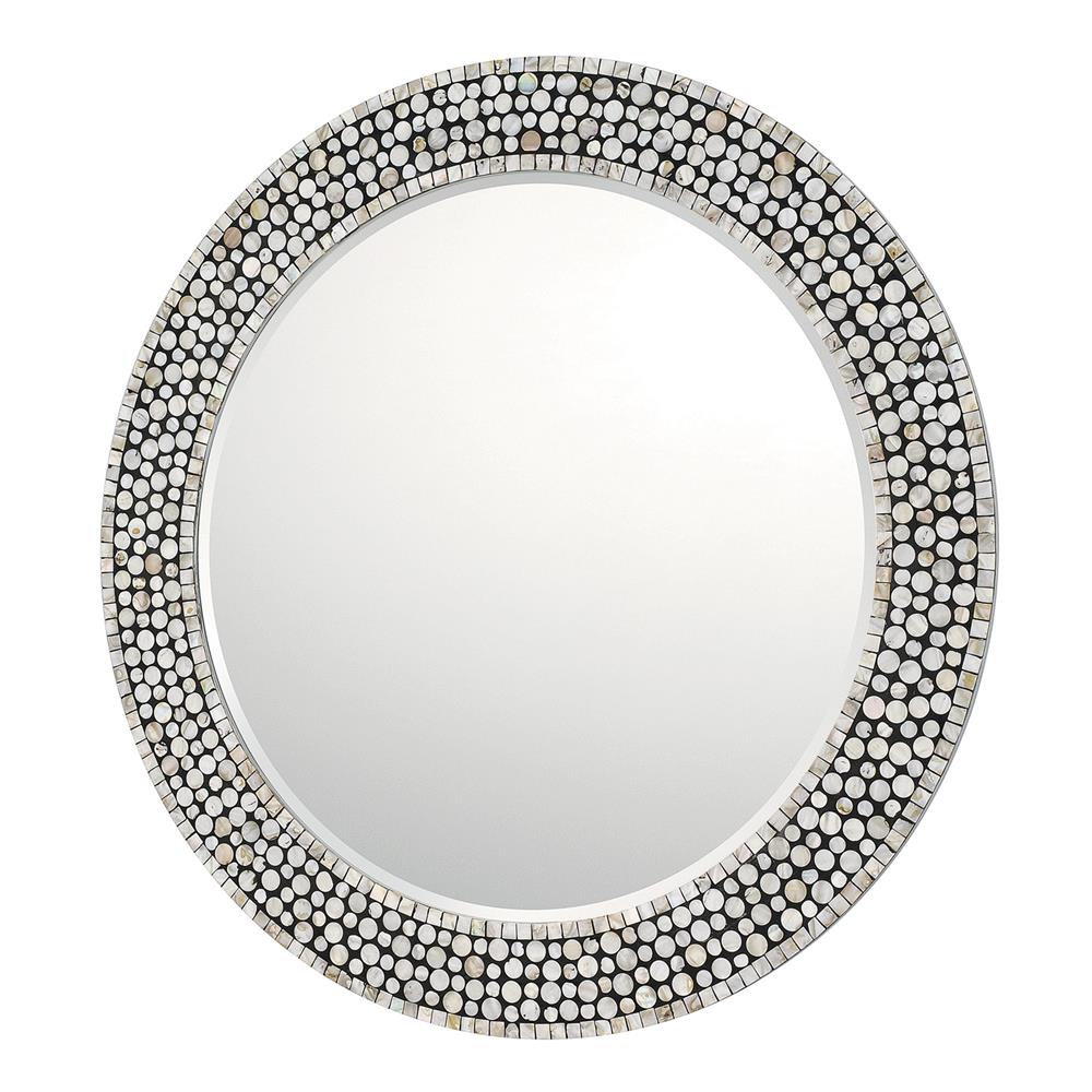 Capital Lighting 717201MM Decorative Mirror in Grey, Silver, Black and Mother of Pearl