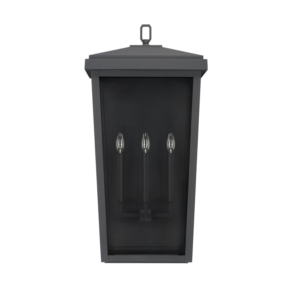 Capital Lighting 926231BK Donnelly 3 Light Outdoor Wall Lantern in Black