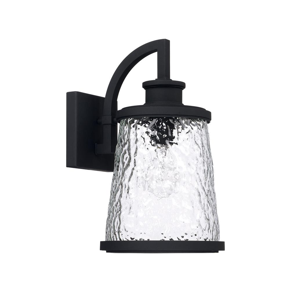 Capital Lighting 926511BK Tory 1 Light Outdoor Wall Lantern in Black