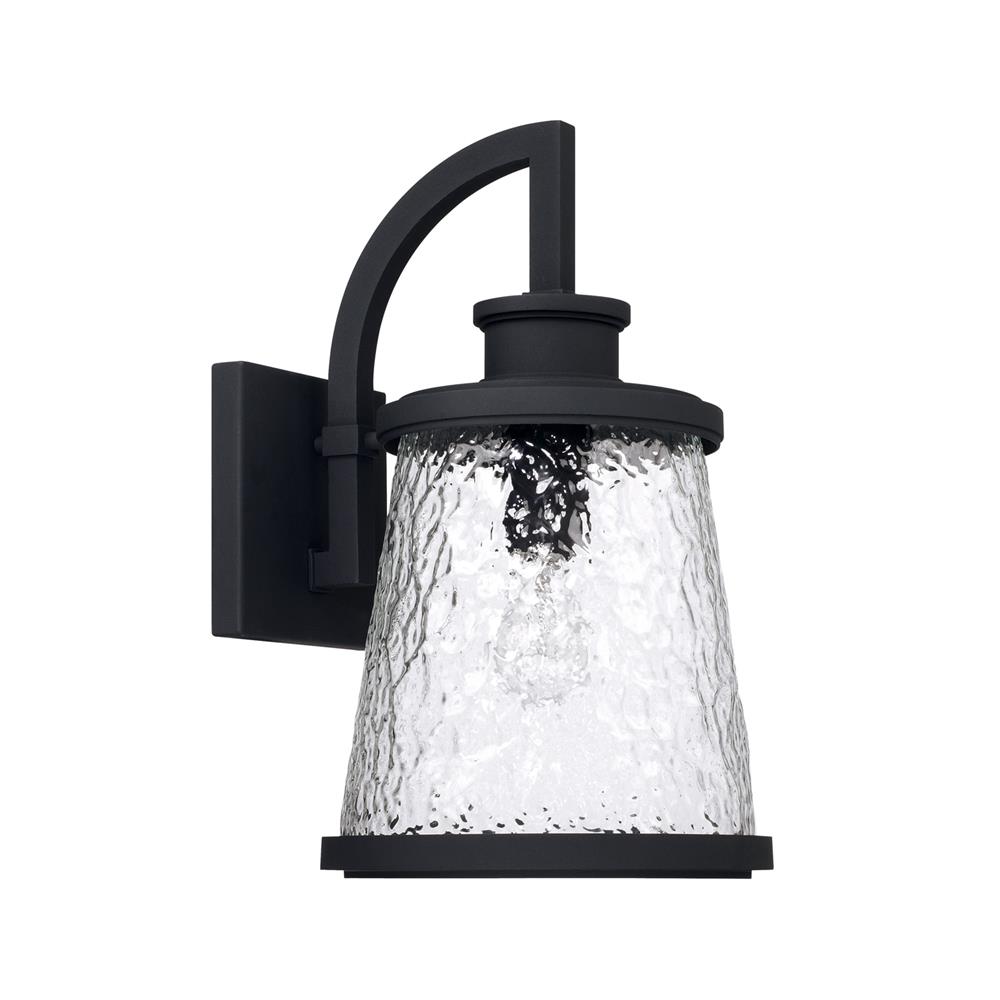 Capital Lighting 926512BK Tory 1 Light Outdoor Wall Lantern in Black