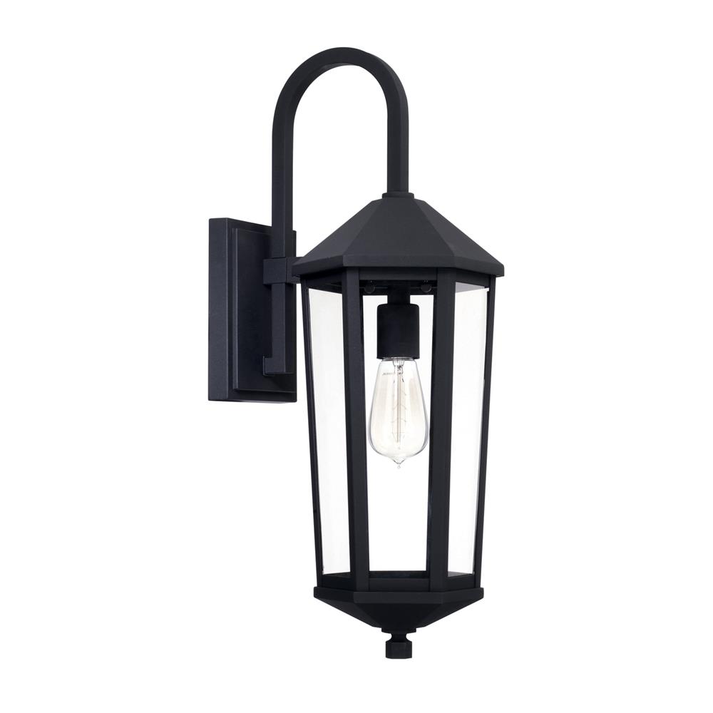 Capital Lighting 926911BK Ellsworth 1 Light Outdoor Wall Lantern in Black