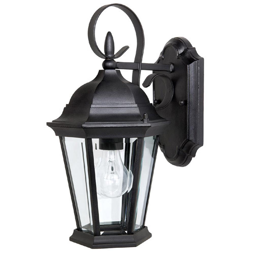 Capital Lighting 9726BK Carriage House Black 1 Lamp Outdoor Wall Fixture