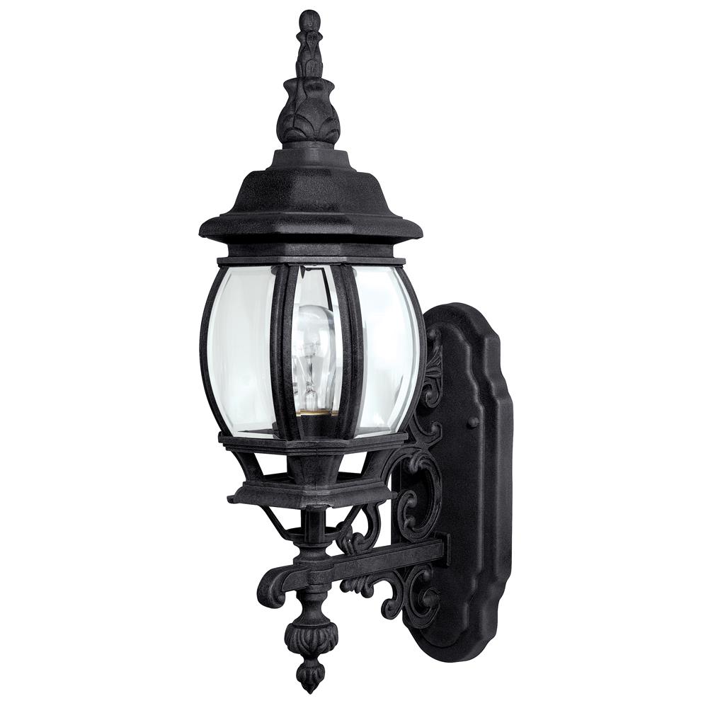 Capital Lighting 9867BK French Country Black 1 Lamp Wall Mount Outdoor Lantern