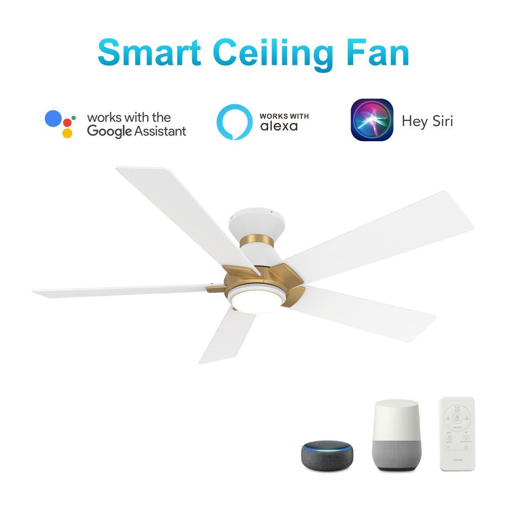 Carro VS485J1-L11-W1-1G-FM Ascender 48-inch Smart Ceiling Fan with Remote, Light Kit Included, Works with Google Assistant, Amazon Alexa, and Siri Shortcuts.