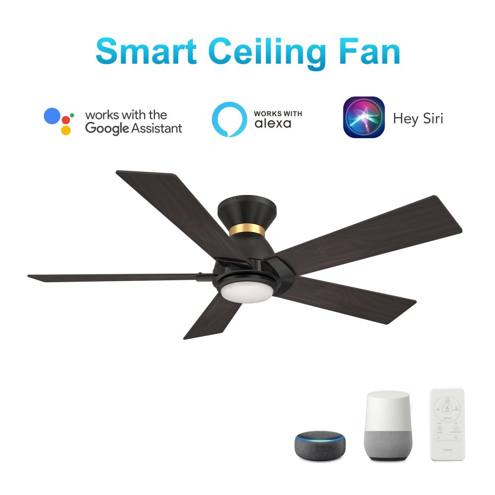 Carro VS525J1-L11-BG-1-FMA Ascender 52-inch Smart Ceiling Fan with Remote, Light Kit Included, Works with Google Assistant, Amazon Alexa, and Siri Shortcuts.