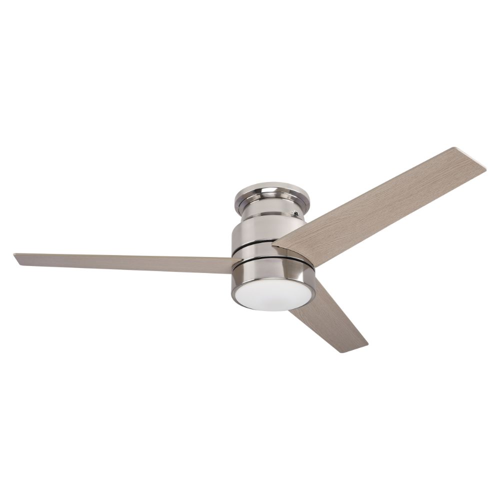 Carro USA VWGS-523B-L11-S6-1 Raiden 52-inch Indoor Smart Ceiling Fan with LED Light Kit and Wall Control, Works with Alexa/Google Home/Siri