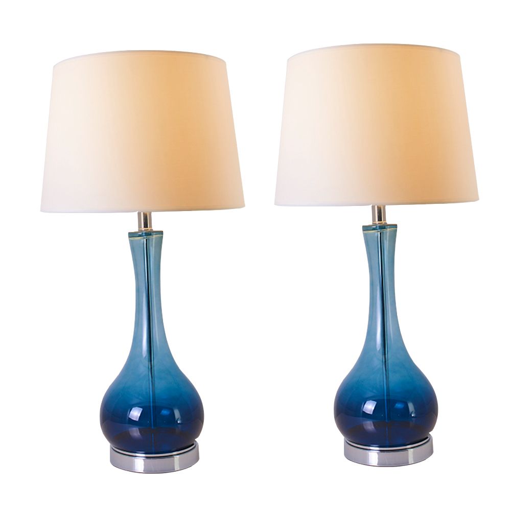 Carro USA VT-G28052A1 Melati 28"  Table Lamp (Set of 2) in Blue Ombre
