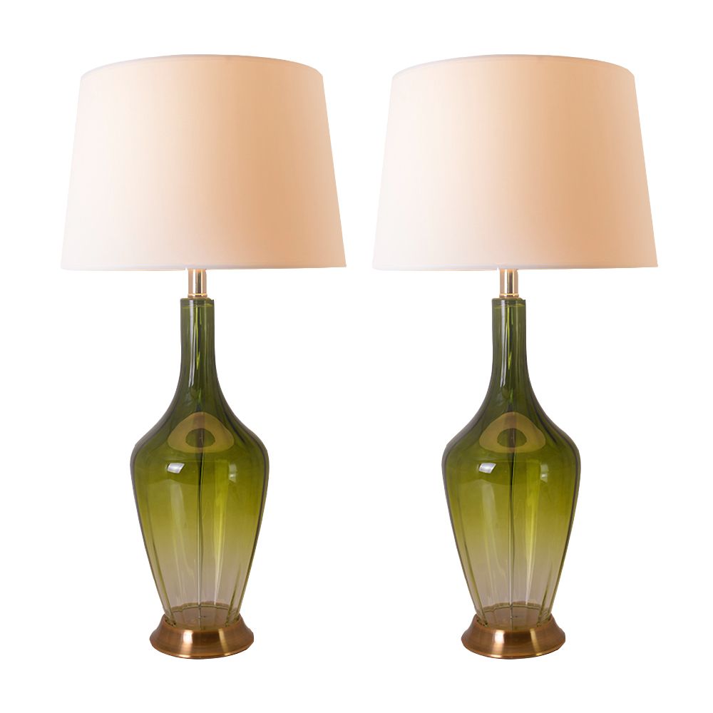 Carro USA VT-G31012A2 Clavel 31"  Table Lamp (Set of 2) in Green Ombre