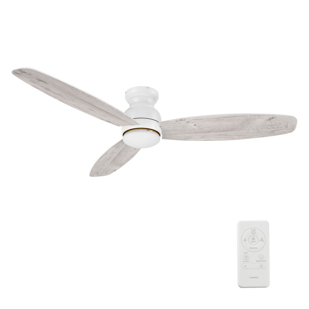 Carro USA YDC603Q-L12-WP-1-FM Honiton 60" Ceiling Fan with Remote, Light Kit Included.