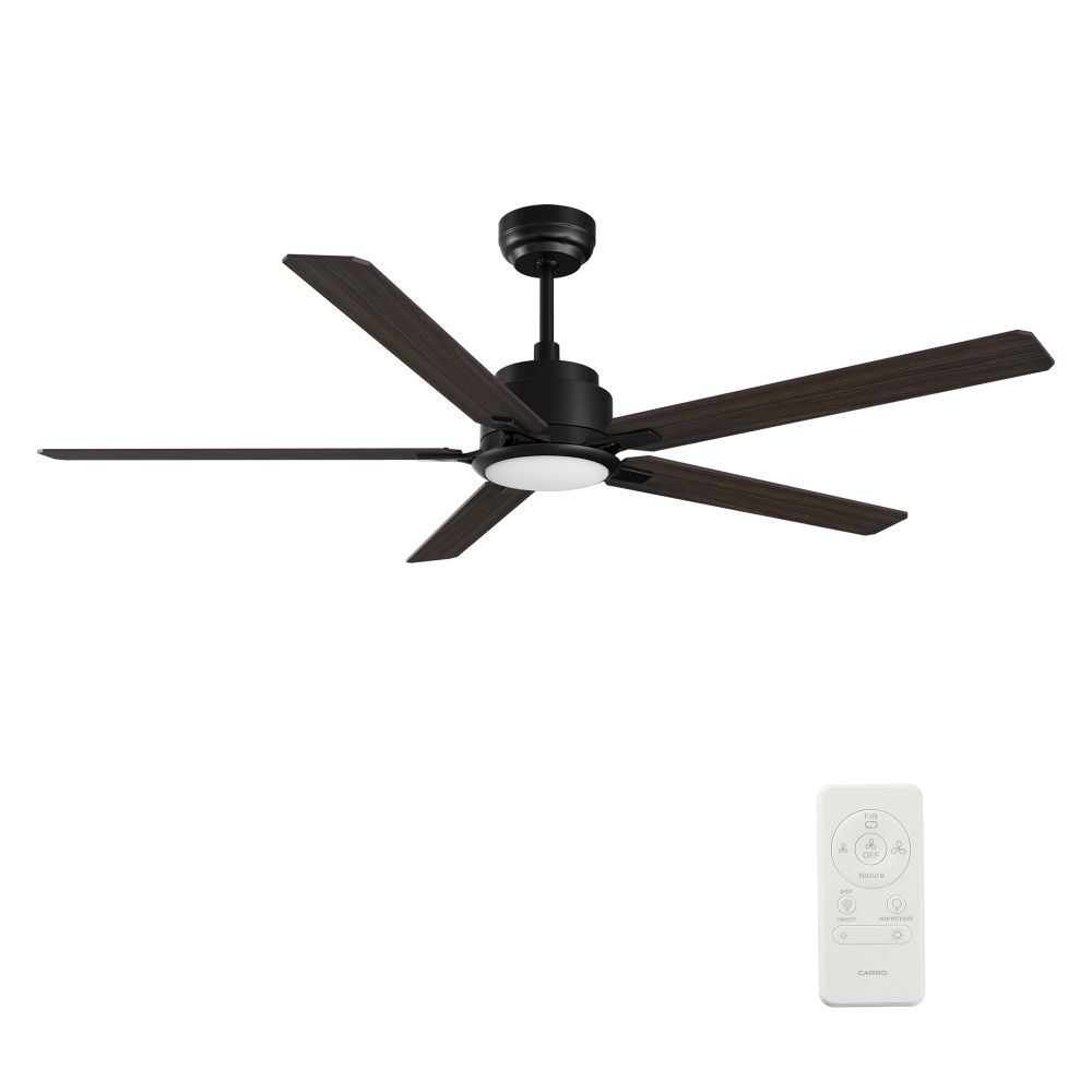 Carro USA YDC605J-L11-BG-1 Kannan 60" Ceiling Fan with Remote, Light Kit Included.
