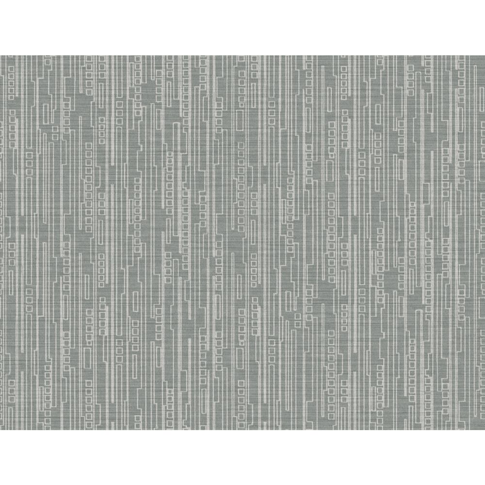 Casa Mia Wallpaper RM31108 Geometric Texture Wallpaper In Silver, Dark Grey