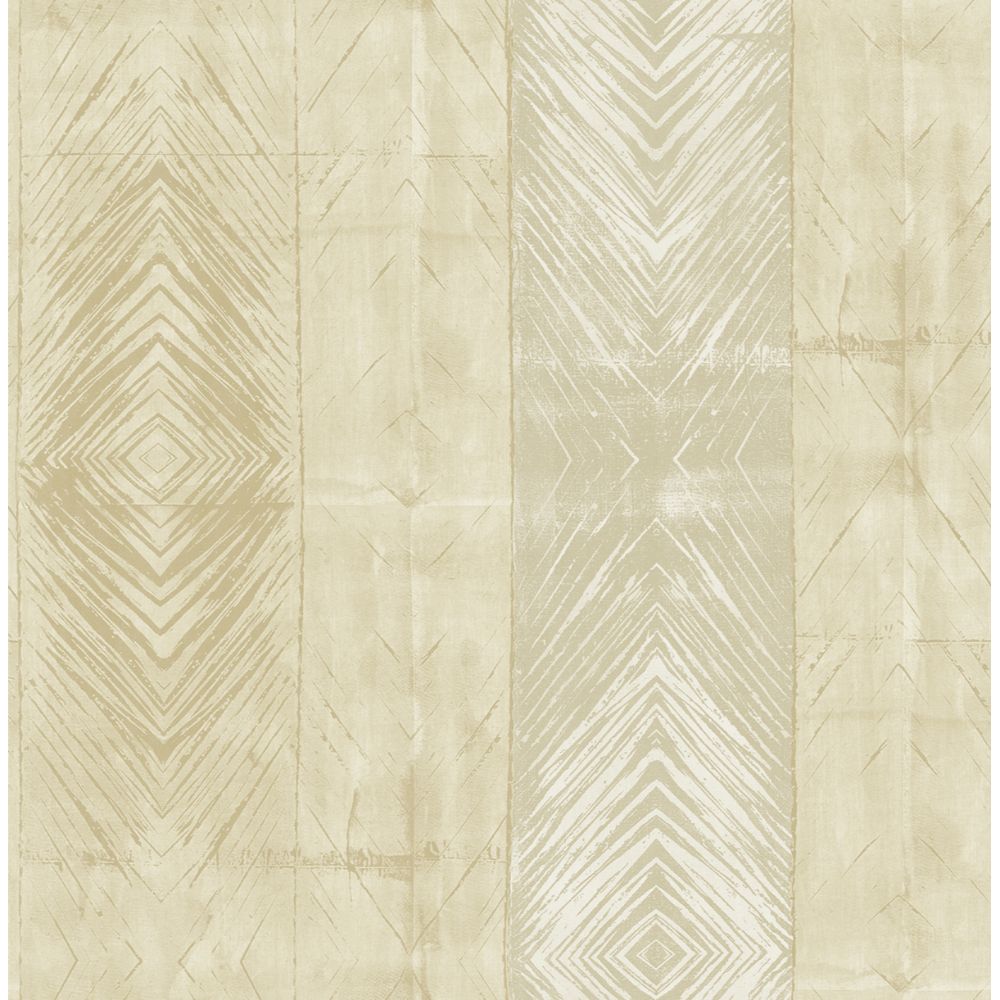 Casa Mia Wallpaper RM40105 Tribal Stripes Wallaper In Beige, Cream