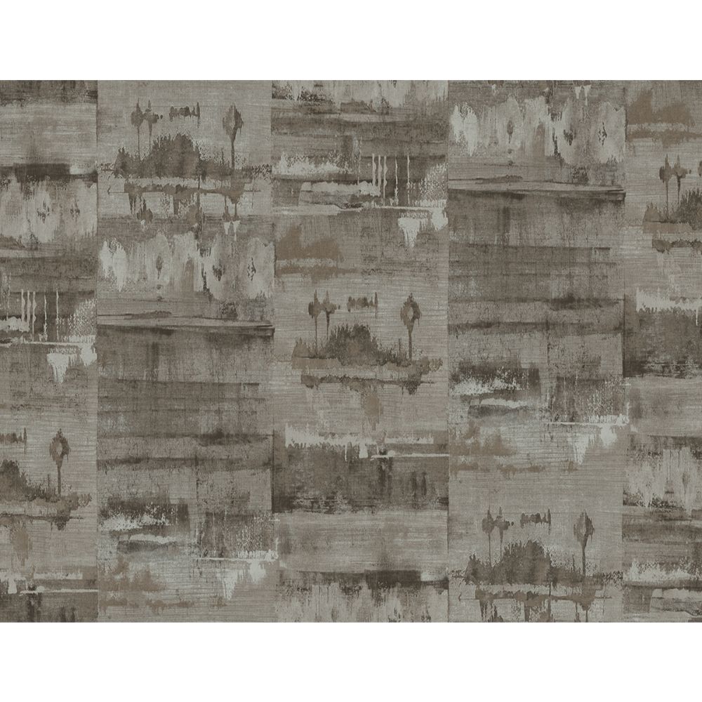 Casa Mia Wallpaper RM40200 Faux Texture Wallaper In Dark Brown, Grey