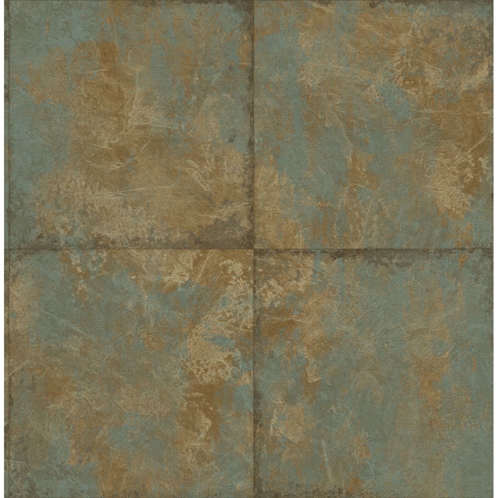 Casa Mia Wallpaper RM41004 Marble Tiles Wallaper In Gulf Stream, Brown