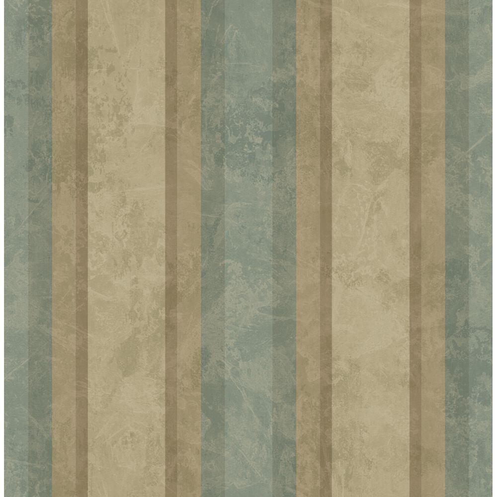 Casa Mia Wallpaper RM41304 Stripes Wallaper In Gulf Stream, Brown, Soft Brown