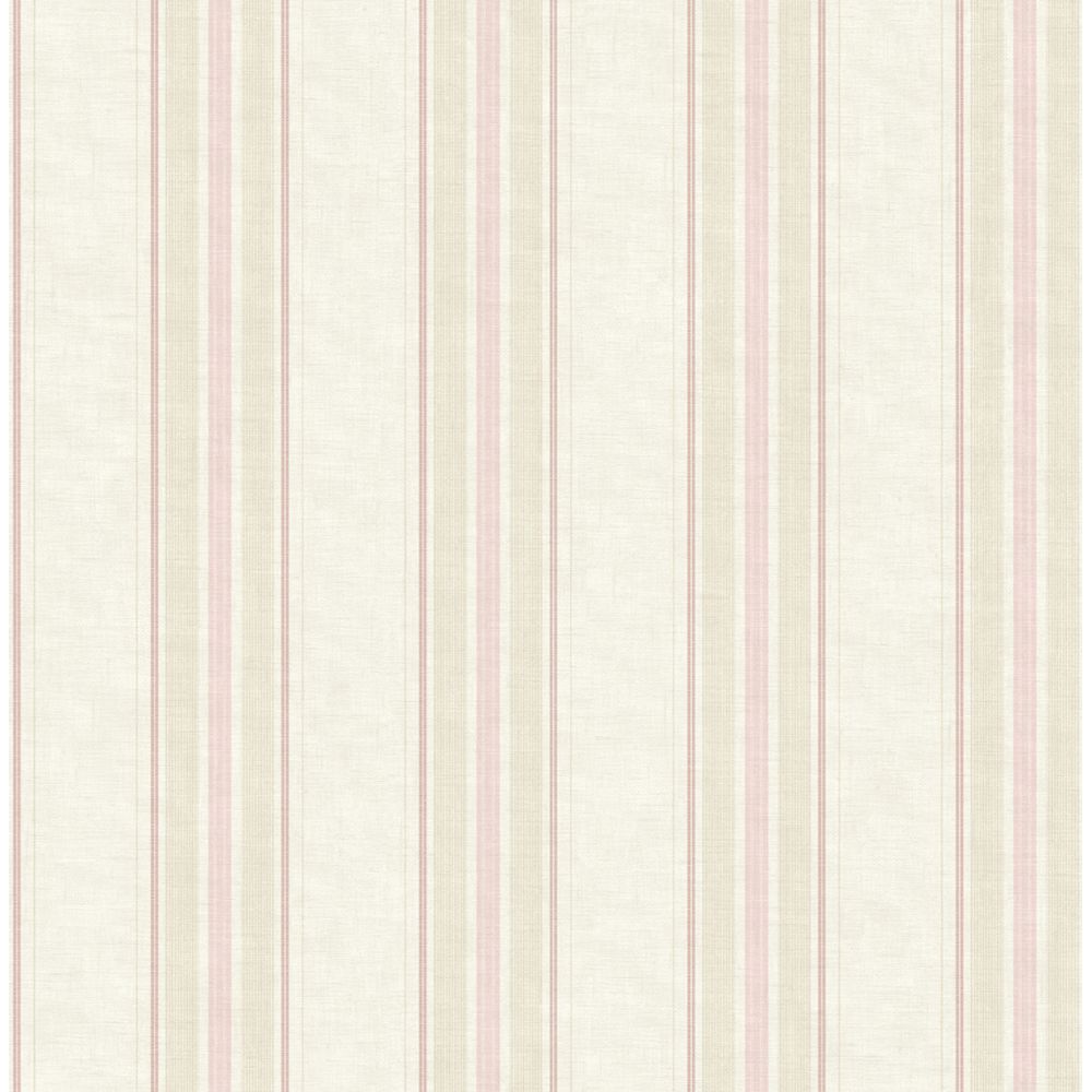 Casa Mia Wallpaper RM51701 Stripes Wallpaper In Cream, Pink