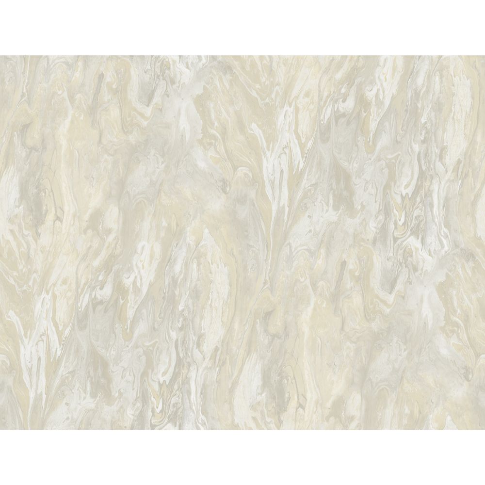 Casa Mia Wallpaper RM61112 Marble Effect Wallpaper In Soft Grey, Cream