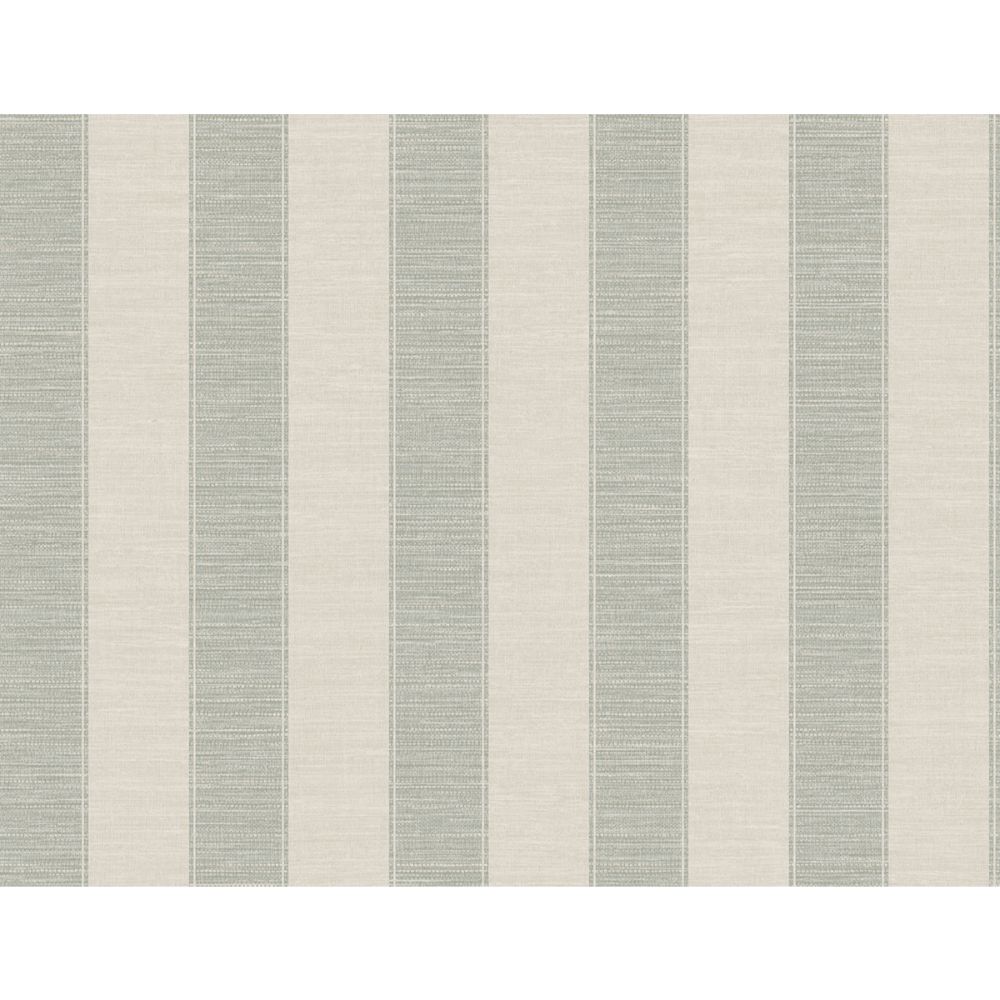 Casa Mia Wallpaper RM81304 Textile Stripes Wallpaper In Soft Green, Cream