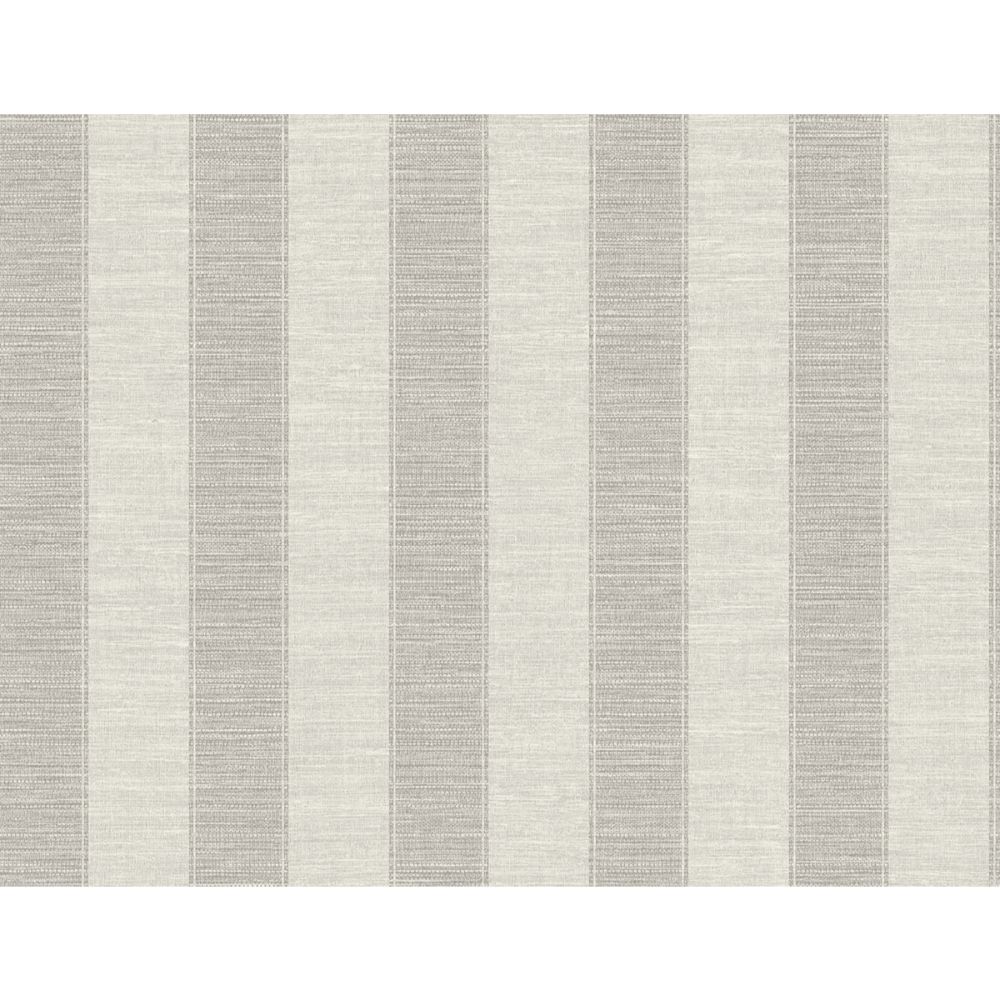 Casa Mia Wallpaper RM81308 Textile Stripes Wallpaper In Soft Grey, Grey