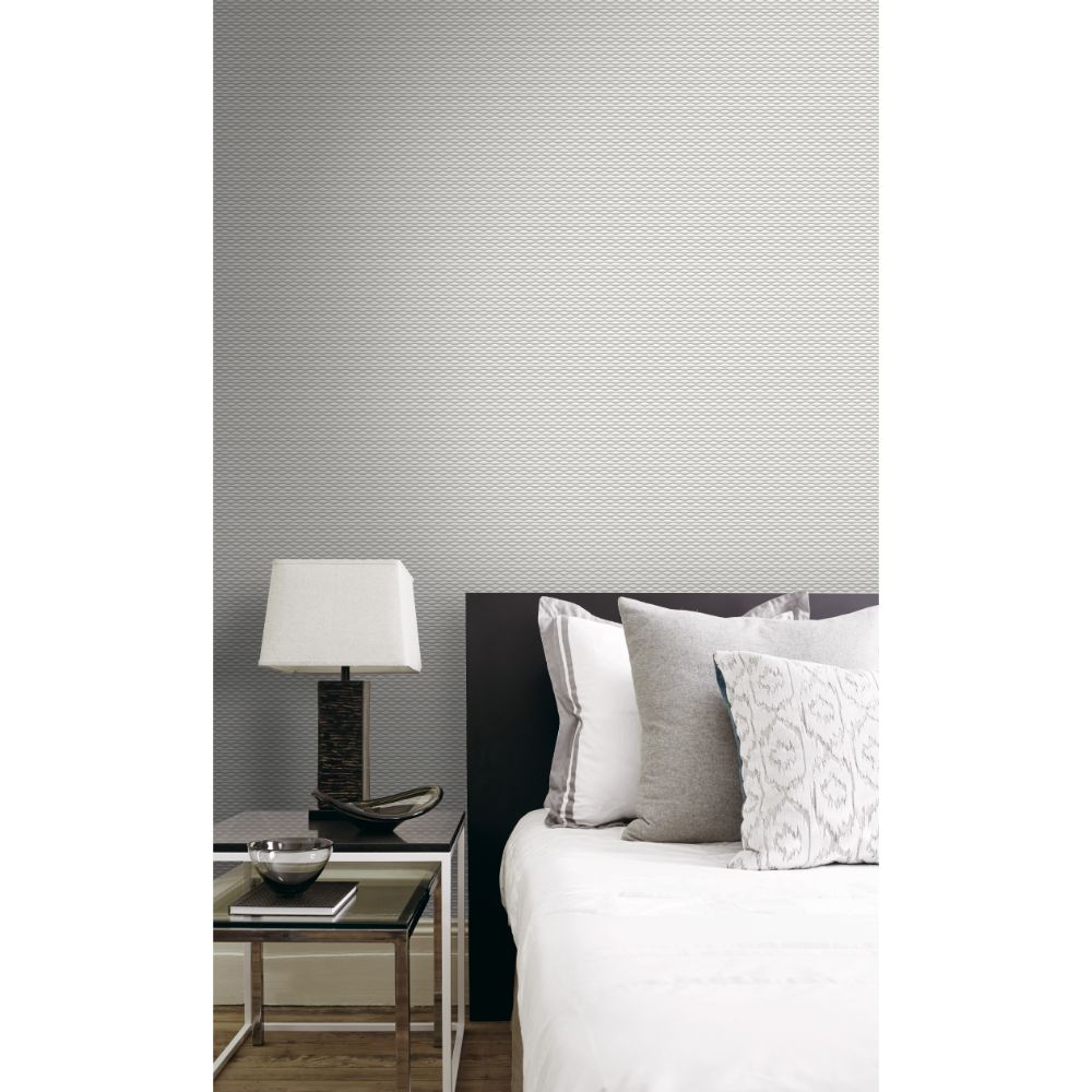 Casa Mia RM90100 Graphite Wallpaper in Soft Grey