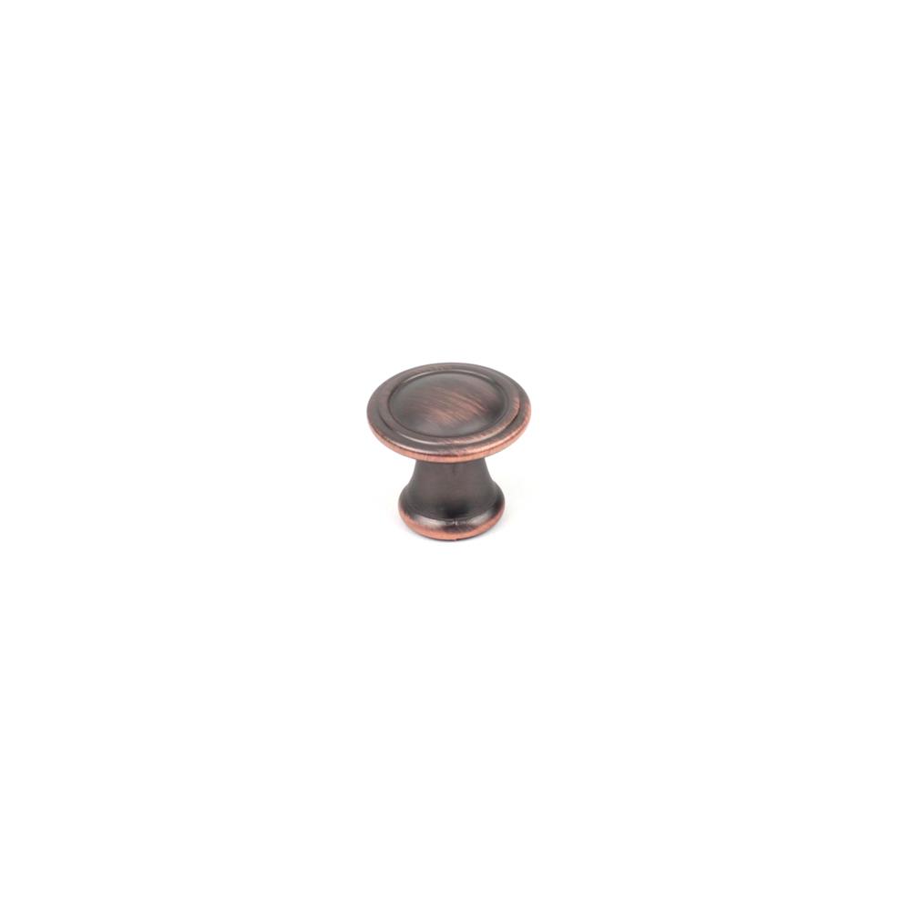 Century Hardware 05110-OBH 1-1//4" Round Knob In Oil Rubbed Bronze With Copper Highlights