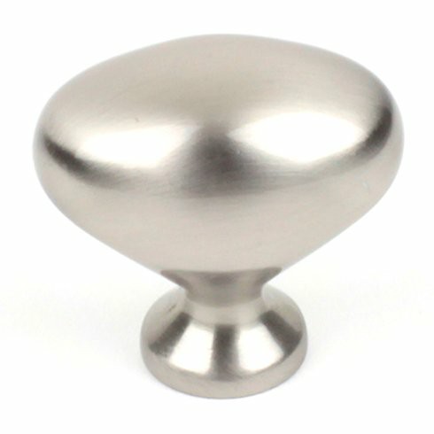 Century Hardware 06102-15 1-1//4" Oval Knob In Satin Nickel