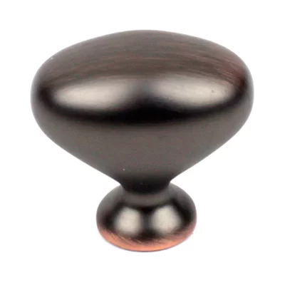 Century Hardware 06102-OBH 1-1//4" Oval Knob In Oil Rubbed Bronze With Copper Highlights