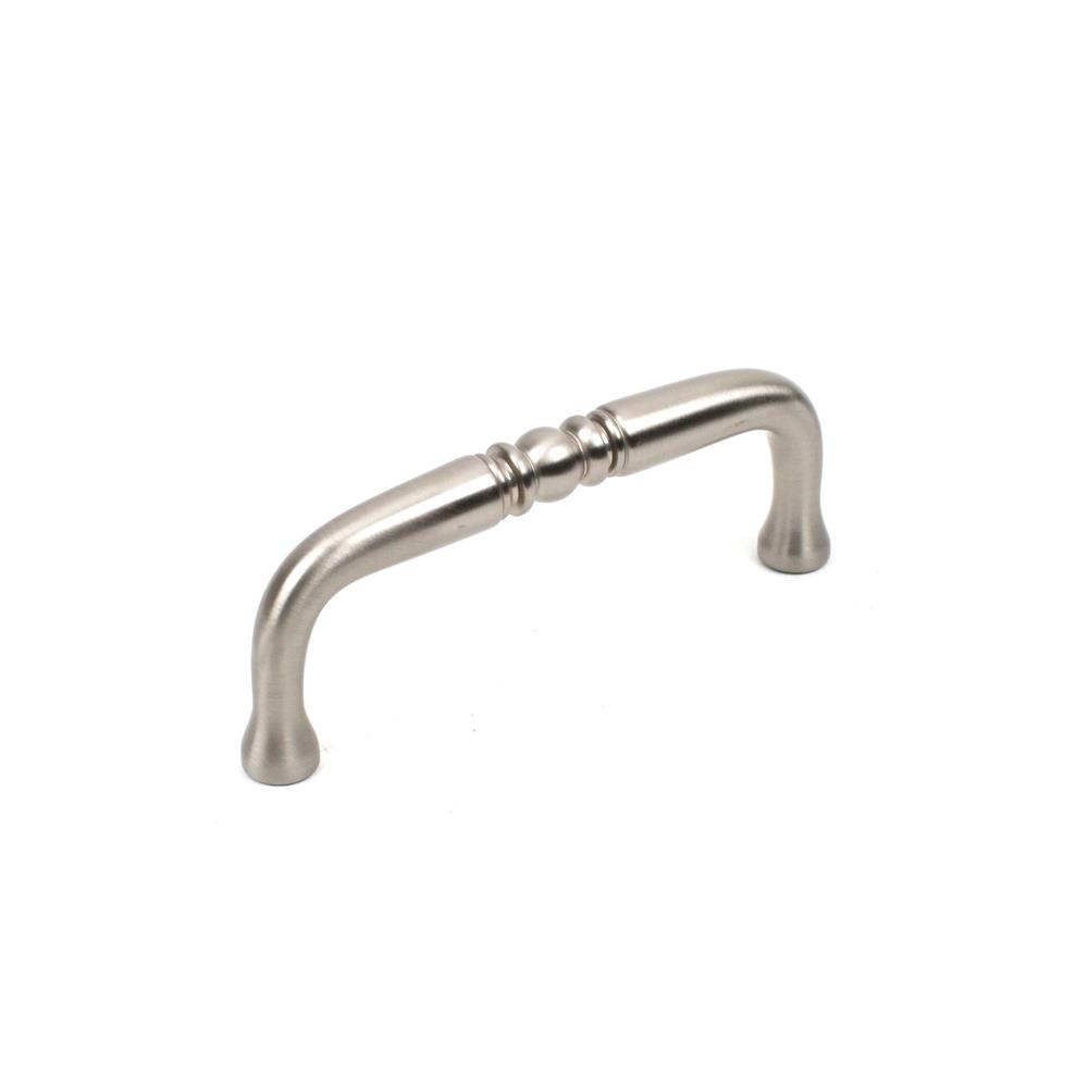 Century Hardware 12353-DSN Solid Brass, Pull, 3 inch c.c. Dull Satin Nickel in the Plymouth collection