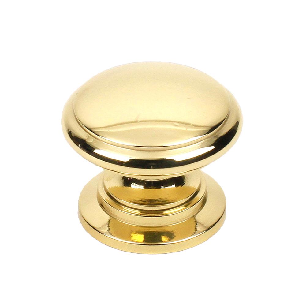 Century Hardware 12816-3 Solid Brass, Knob, 1-1/4 inch diameter Polished Brass in the Hartford collection