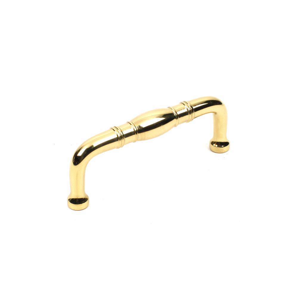 Century Hardware 13843-3 Solid Brass, Pull, 3 inch c.c. Polished Brass in the Hartford collection