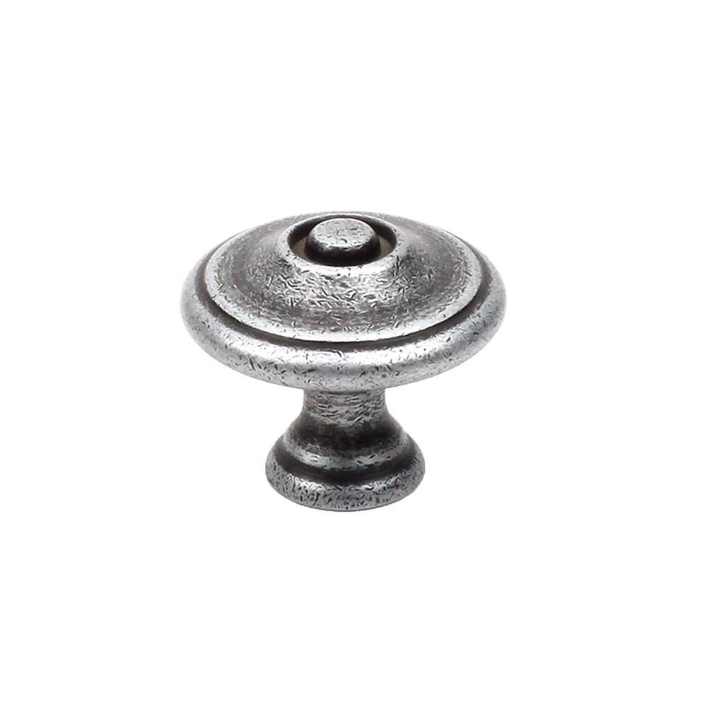 Century Hardware 15825-AS Solid Brass, Knob, 1-3/16 inch diameter Aged Silver in the Hartford collection