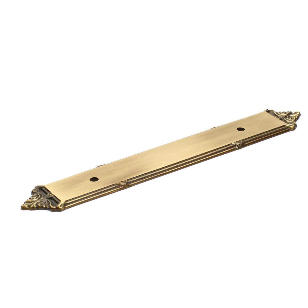 Century Hardware 16069-PA Solid Brass, Backplate, 96mm c.c. for Pull,  Polished Antique in the Georgian collection